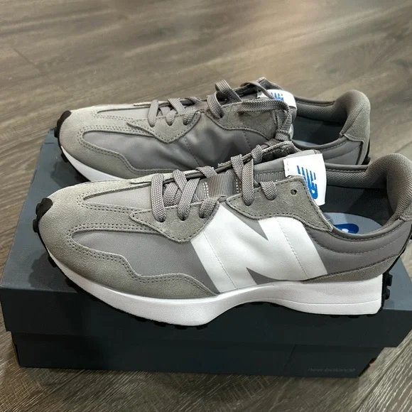 New Balance Men's 327 sneakers — Grey/White - Picture 5 of 8